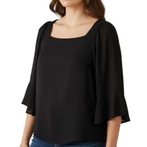 NWOT White Birch Women’s Size 2X Black Blouse